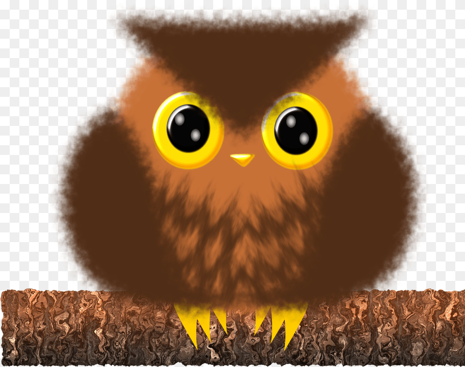 This Icons Design Of Brown Owlet, Animal, Bird, Owl, Baby Free Png