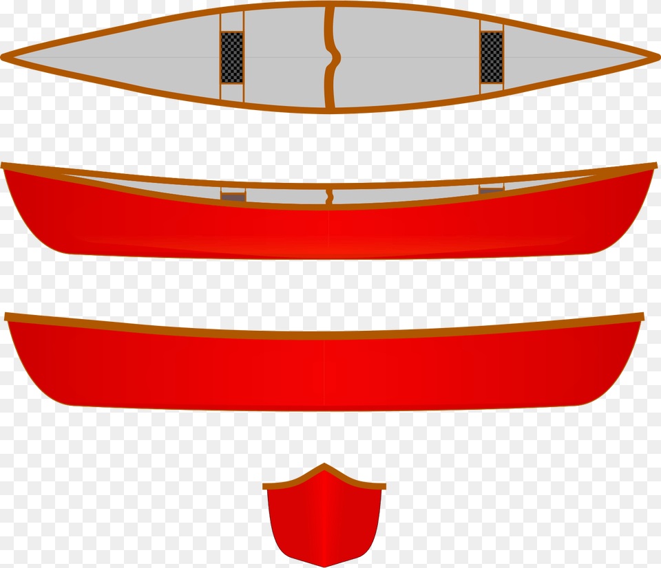 This Icons Design Of Canoe Multiple Views, Boat, Transportation, Vehicle, Rowboat Png Image
