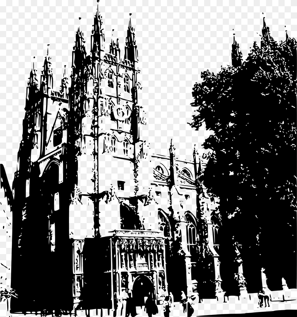 This Icons Design Of Canterbury Cathedral, Gray Free Png Download