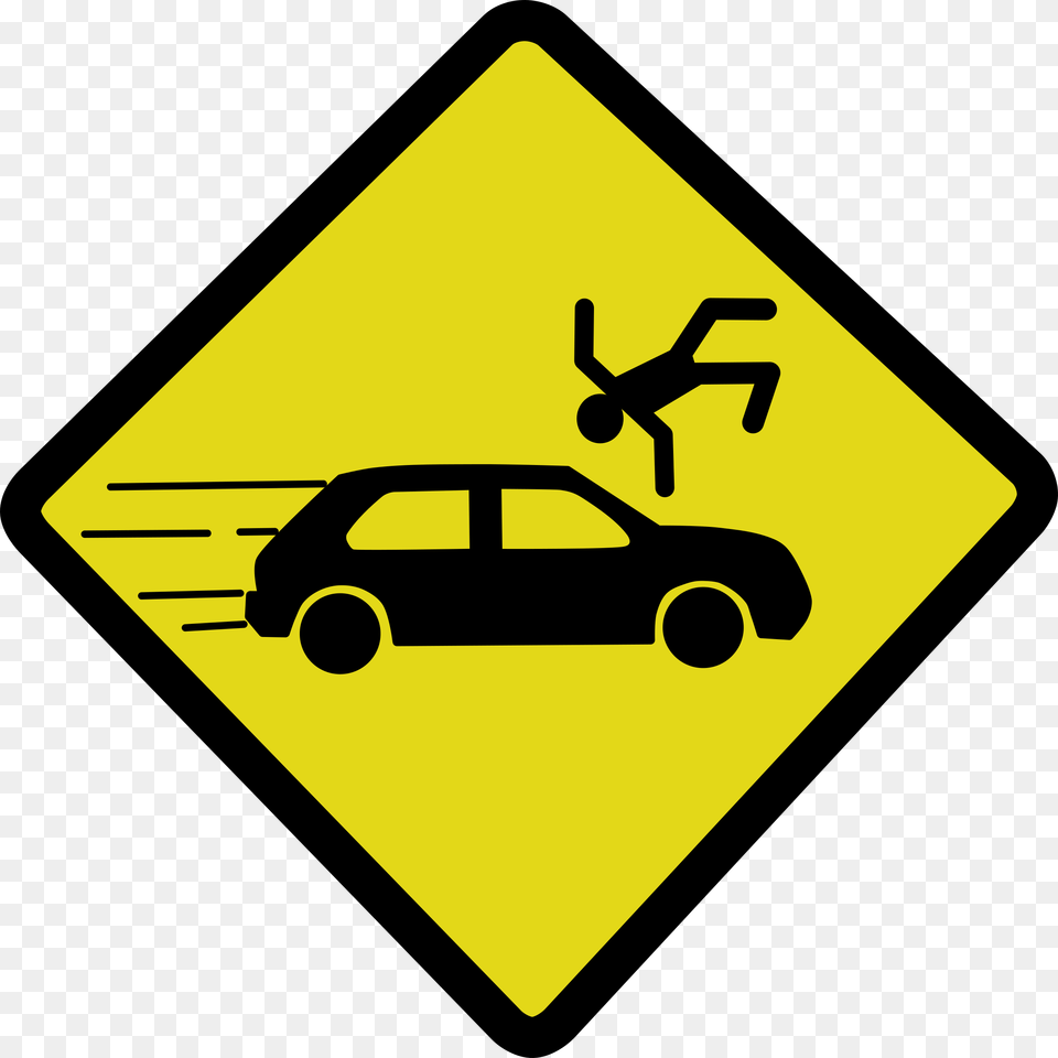 This Icons Design Of Car Accident Sign, Symbol, Transportation, Vehicle, Road Sign Png Image