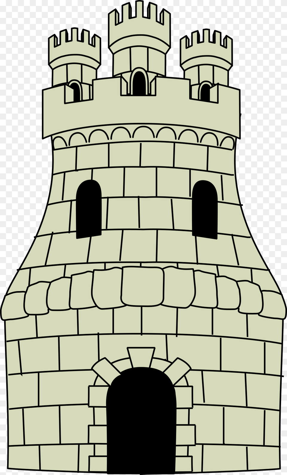 This Icons Design Of Castle, Brick, Tower, Architecture, Bell Tower Png Image