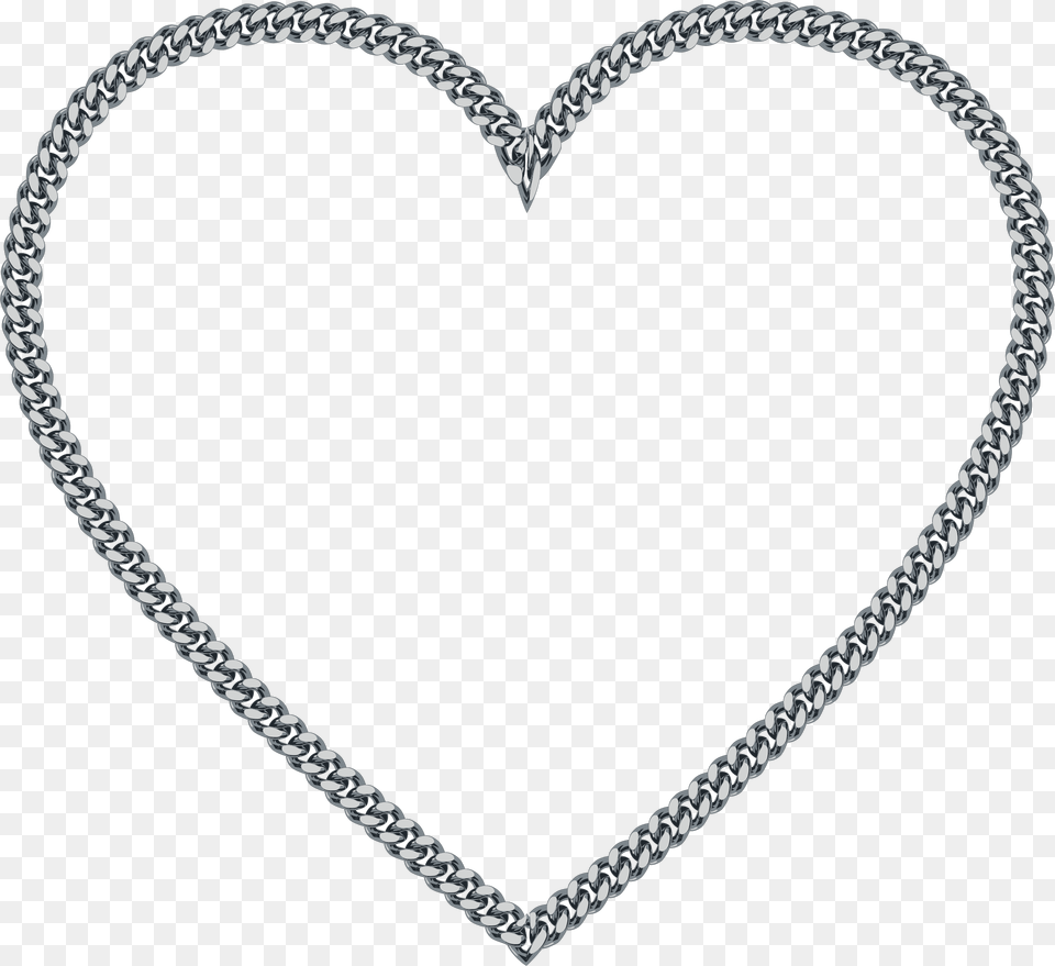 This Icons Design Of Chain Heart, Accessories, Jewelry, Necklace Free Png Download