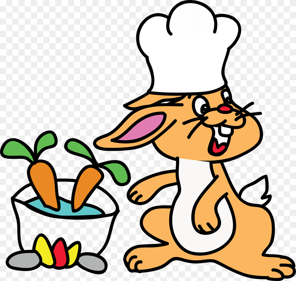 This Icons Design Of Chef Rabbit, Baby, Cartoon, Person, Face Png