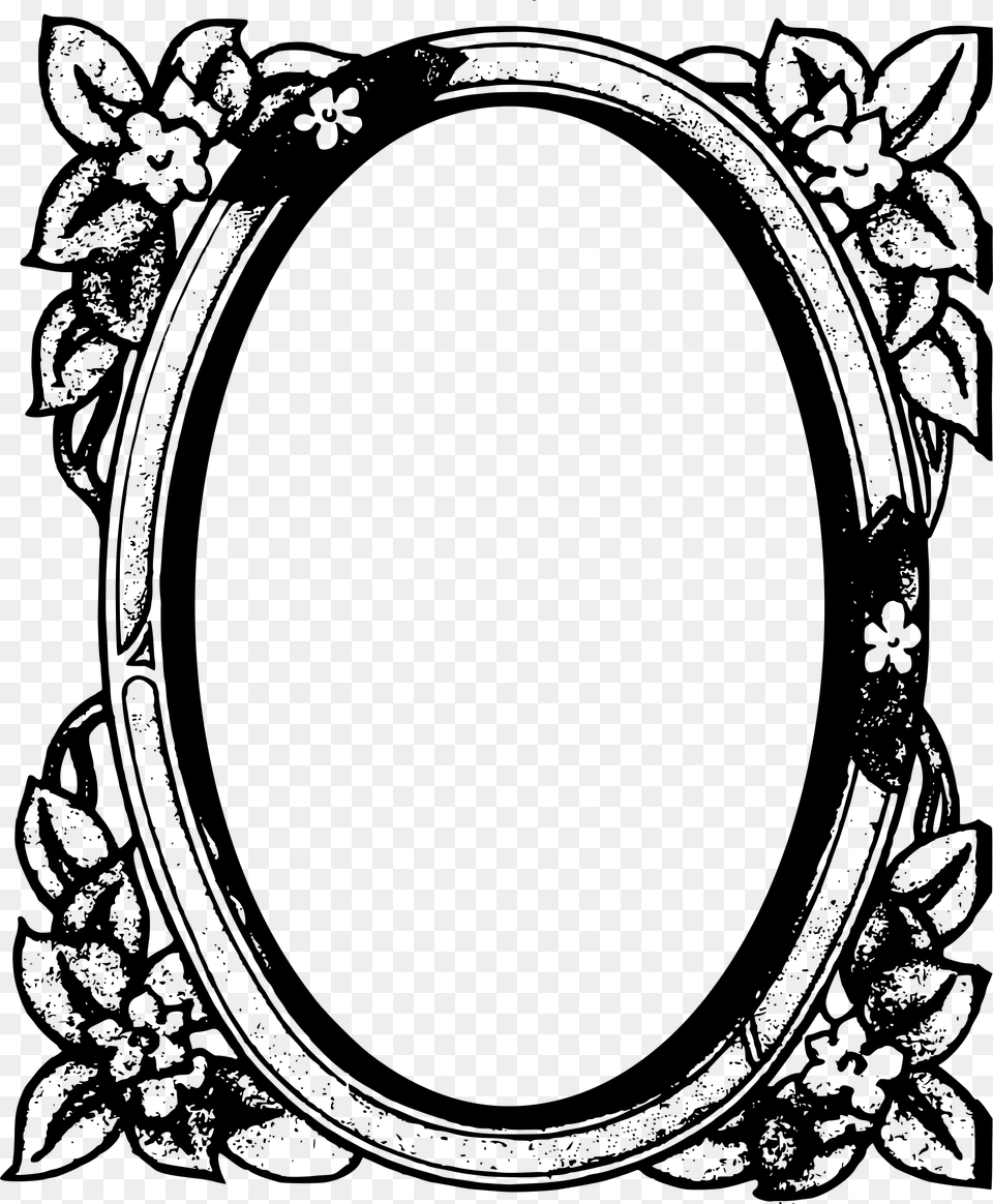 This Icons Design Of Circle Flower Frame, Gray Free Png Download