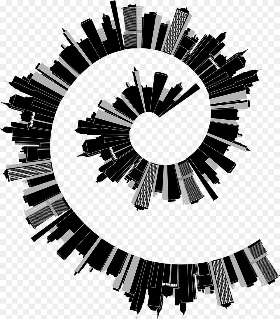 This Icons Design Of Cityscape Skyline Spiral Free Transparent Png