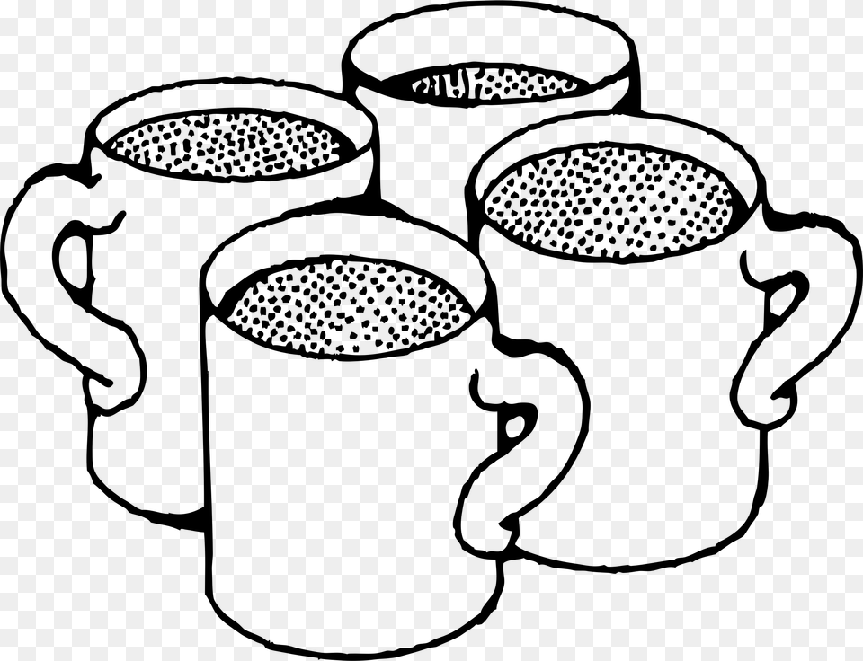 This Icons Design Of Coffee Mugs, Gray Free Png Download