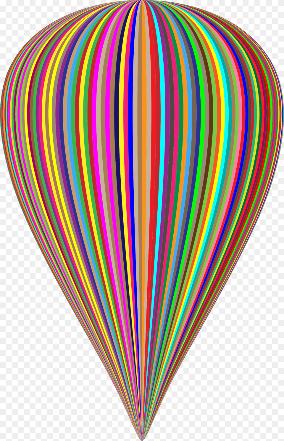 This Icons Design Of Colorful Striped Balloon, Pattern, Aircraft, Transportation, Vehicle Free Png Download