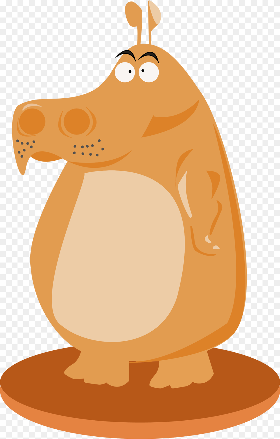 This Icons Design Of Comic Hippo, Animal, Mammal, Wildlife Free Transparent Png