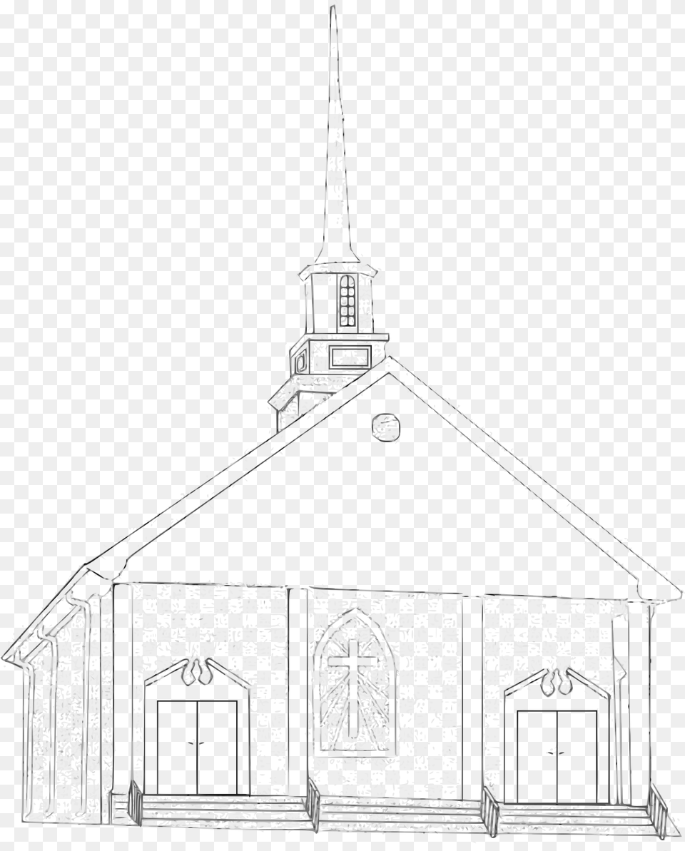 This Icons Design Of Country Church, Architecture, Building, Spire, Tower Free Png Download