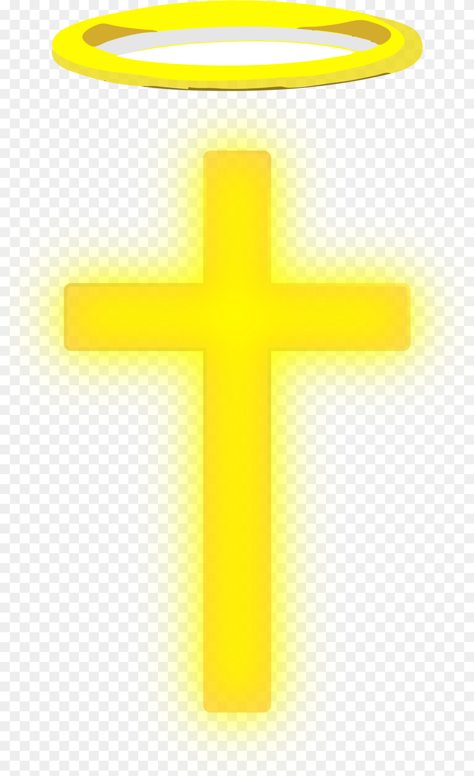 This Icons Design Of Cross With Halo, Symbol Png Image