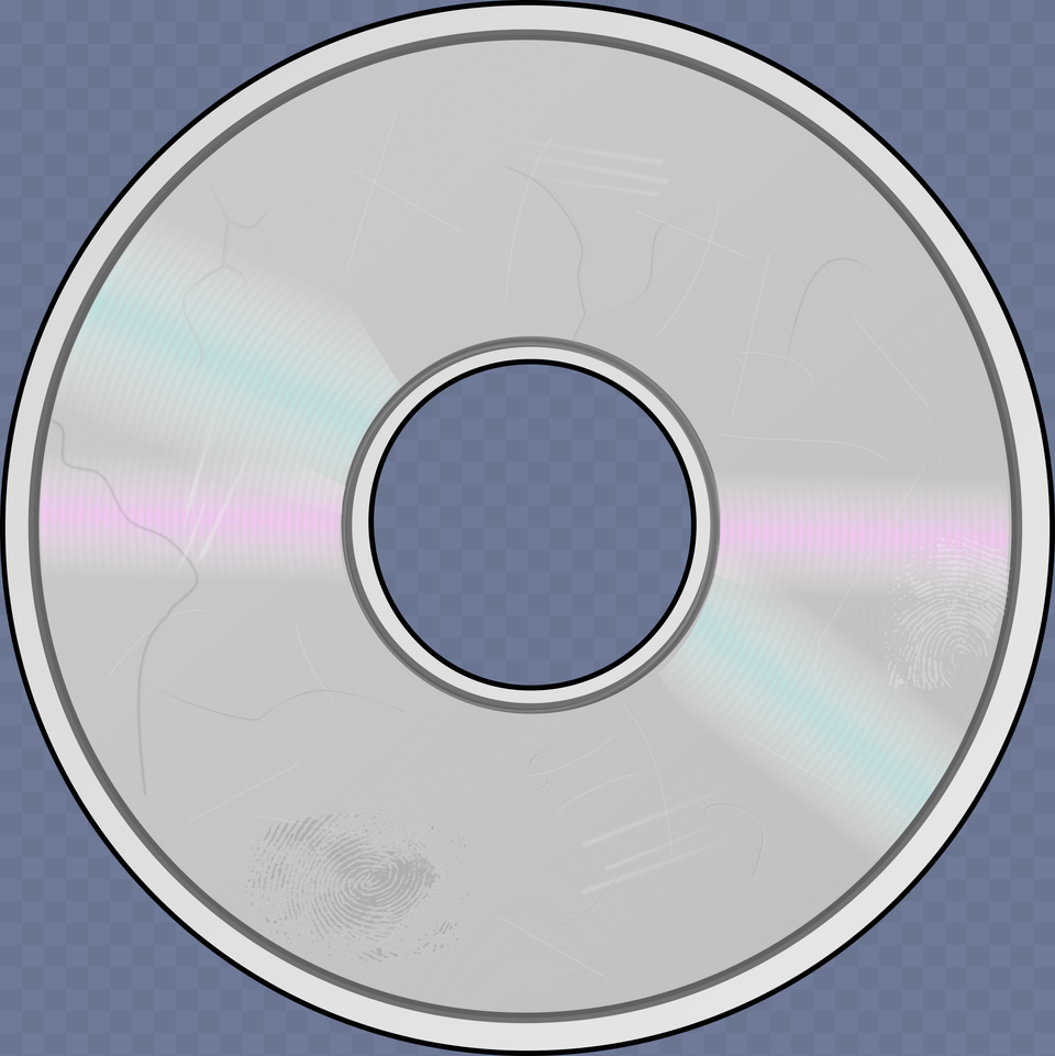 This Icons Design Of Damaged Compact Disc, Disk, Dvd Png Image