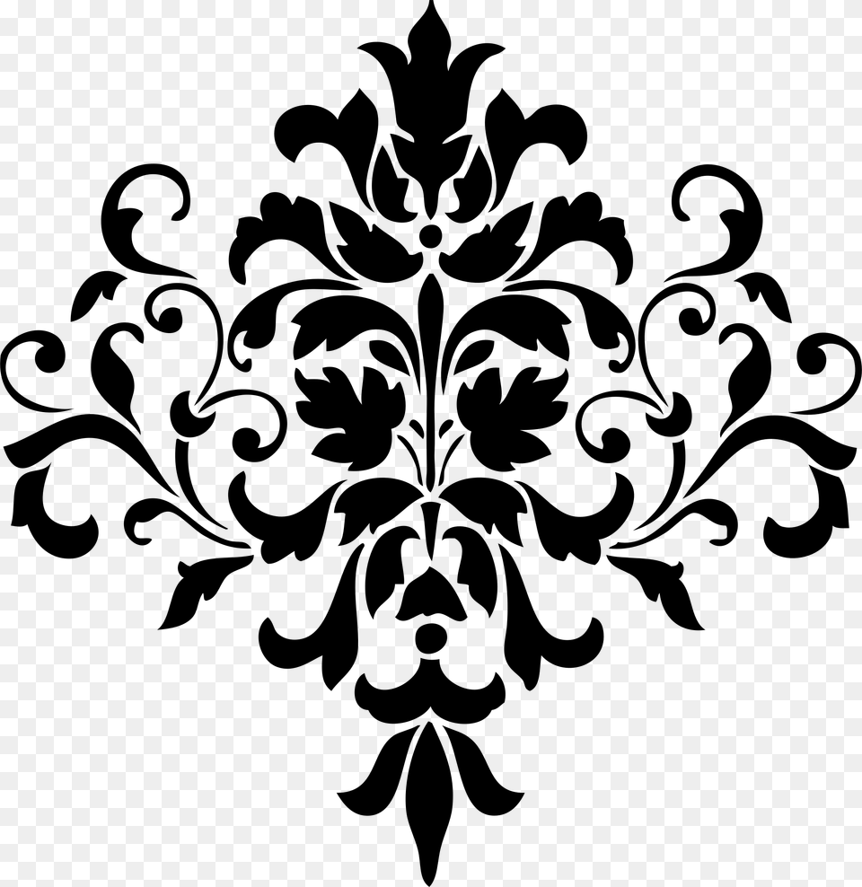 This Icons Design Of Damask Design, Gray Free Transparent Png