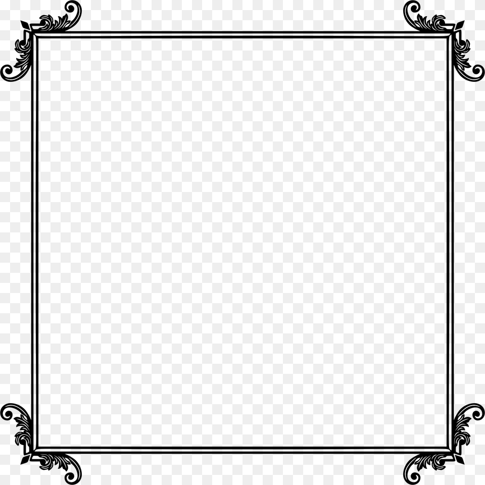 This Icons Design Of Decorative Ornamental Decorative Ornamental Frame Flourish, Gray Free Png Download