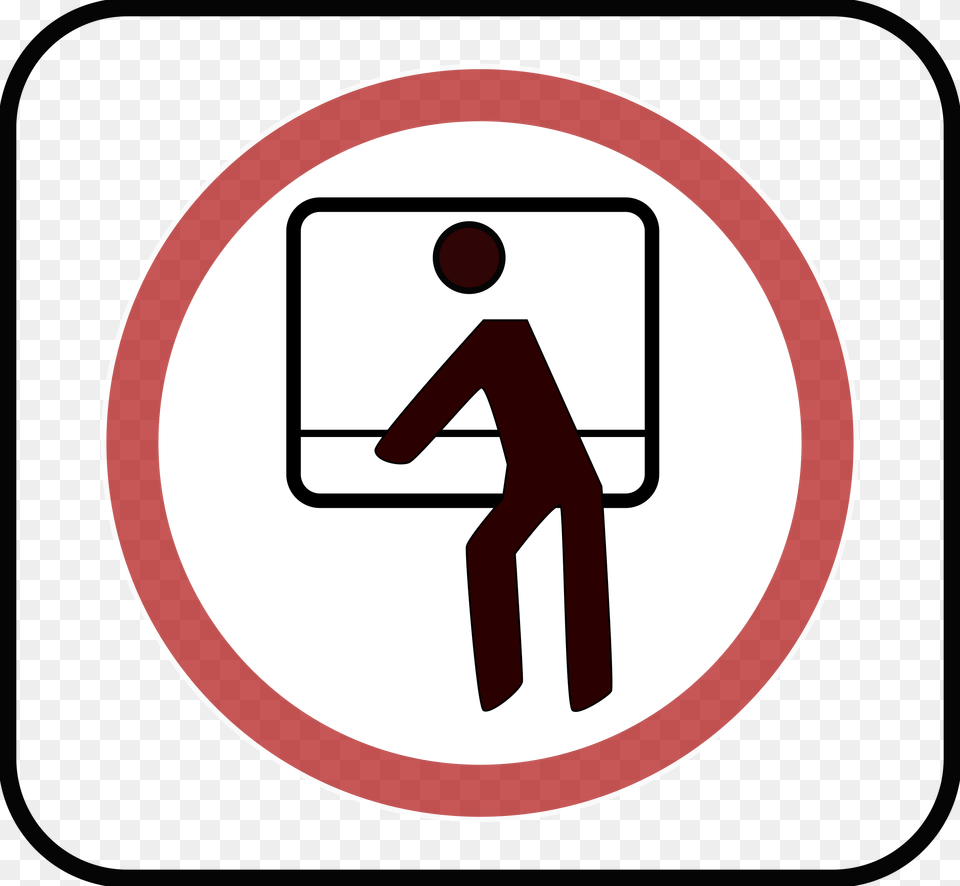 This Icons Design Of Don39t Lean Out Of The, Sign, Symbol, Road Sign Free Transparent Png