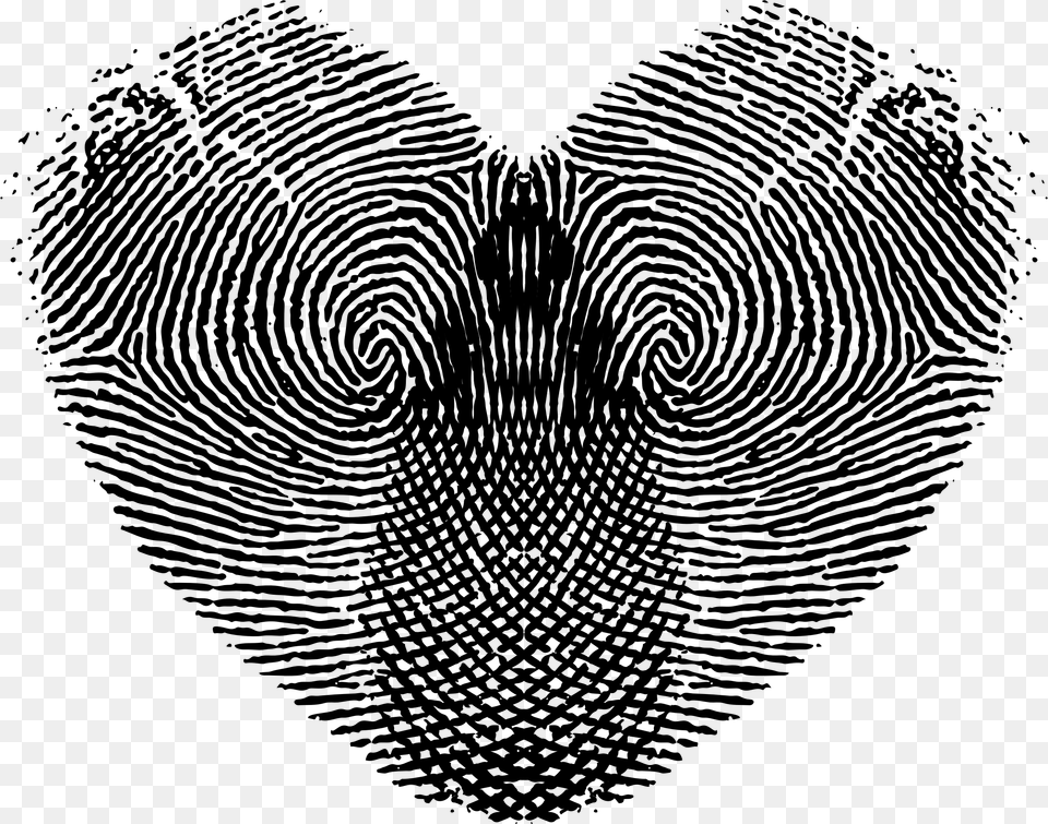 This Icons Design Of Fingerprint Heart, Lighting, Silhouette, Animal, Bird Free Png