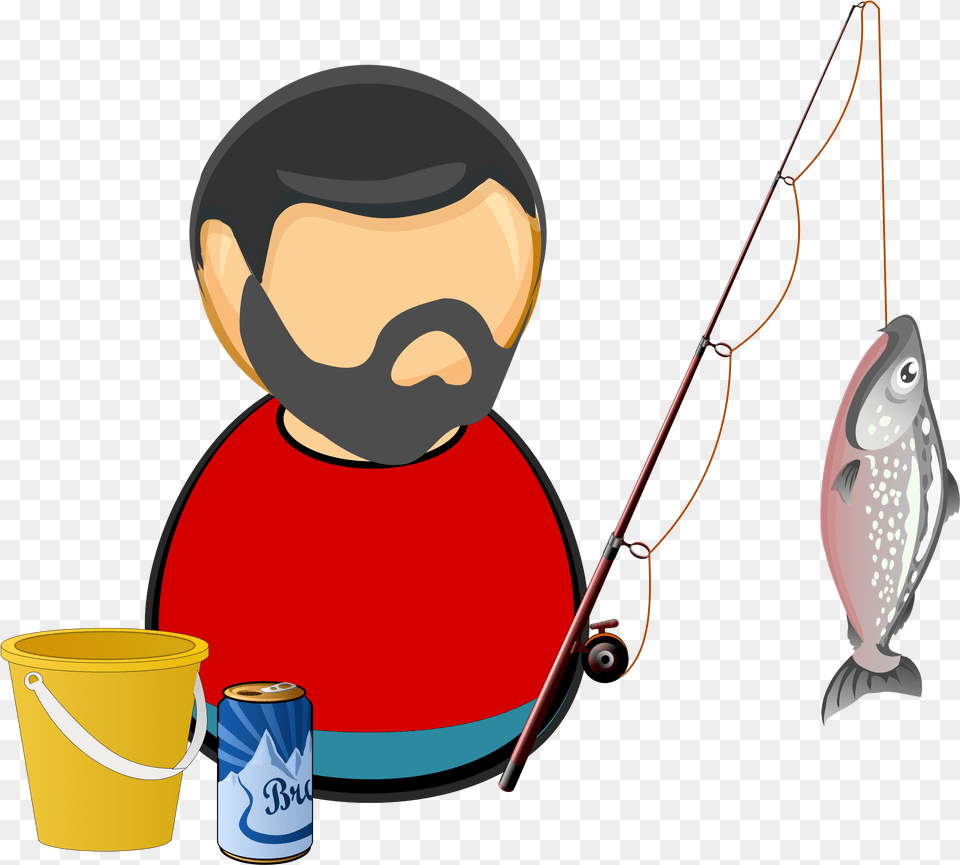 This Icons Design Of Fisherman Angler, Fishing, Leisure Activities, Outdoors, Water Free Transparent Png