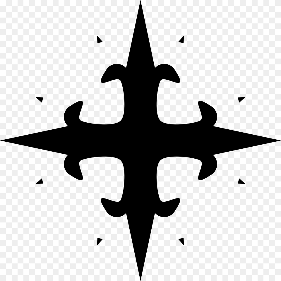This Icons Design Of Fleur De Lis Cross, Gray Png Image