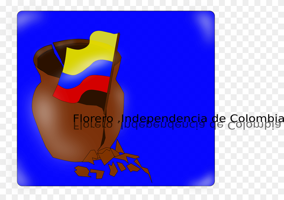 This Icons Design Of Florero Colombia, Text Free Png Download