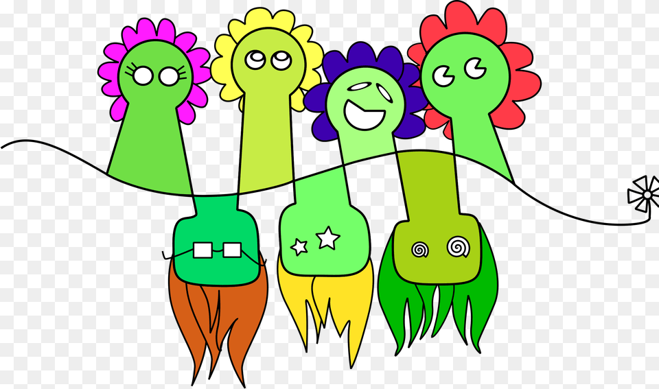 This Icons Design Of Flower People, Art, Graphics, Green Free Transparent Png