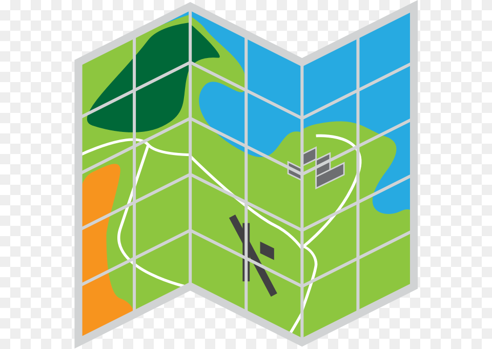 This Icons Design Of Folded Map, Toy, Rubix Cube Png Image