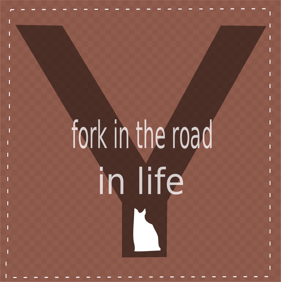 This Icons Design Of Fork In The Road Free Transparent Png