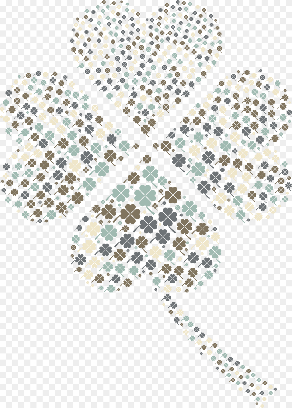 This Icons Design Of Four Leaf Clover Fractal, Accessories, Pattern, Art, Jewelry Free Transparent Png