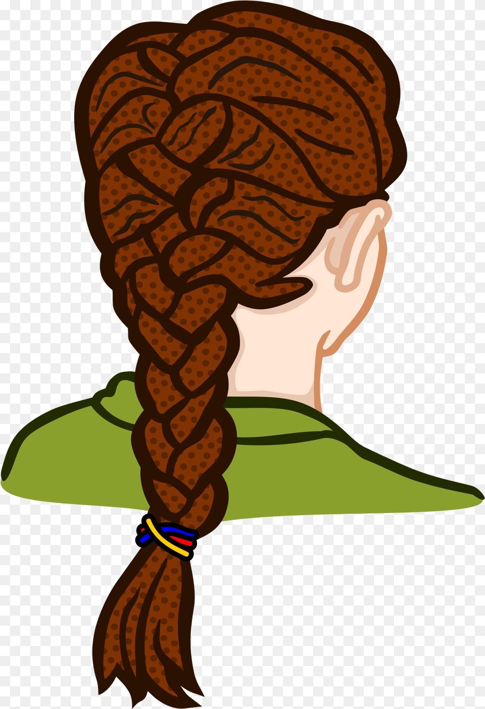 This Icons Design Of French Braid, Adult, Female, Person, Woman Free Png Download