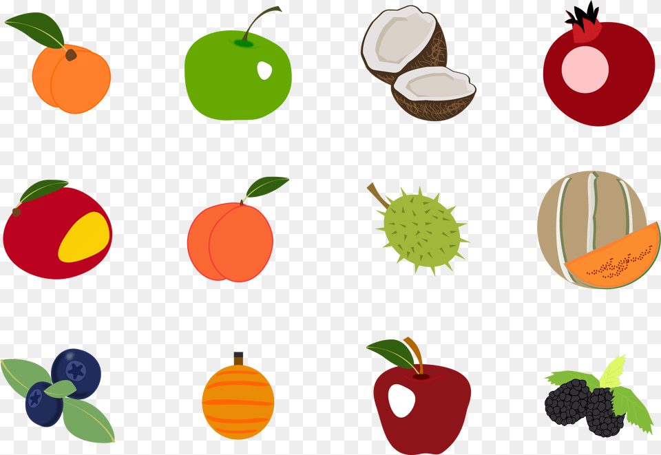 This Icons Design Of Fruit Icons Pack, Food, Plant, Produce, Apple Png Image