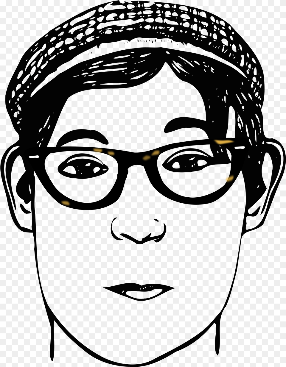 This Icons Design Of Fukutaro With Eyeglasses, Face, Head, Person, Photography Free Transparent Png