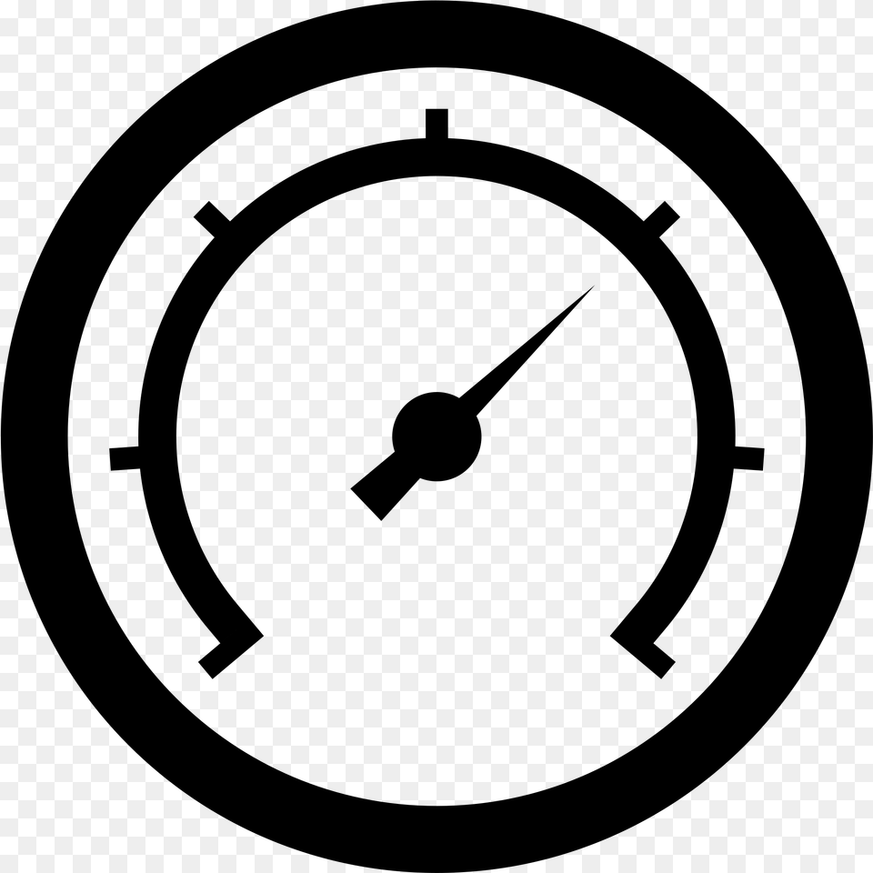 This Icons Design Of Gauge Icon, Gray Png