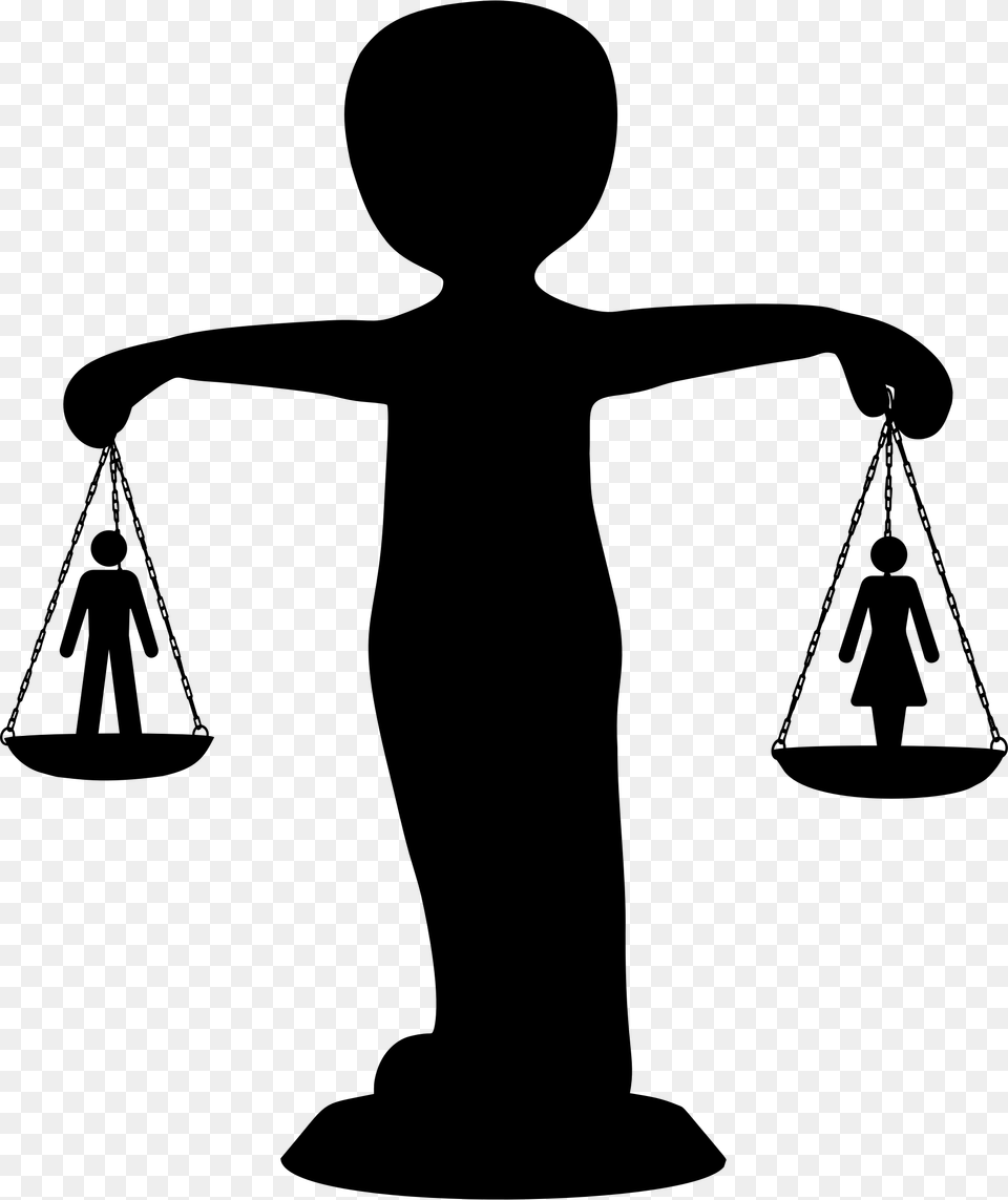 This Icons Design Of Gender Equality Justice, Gray Png