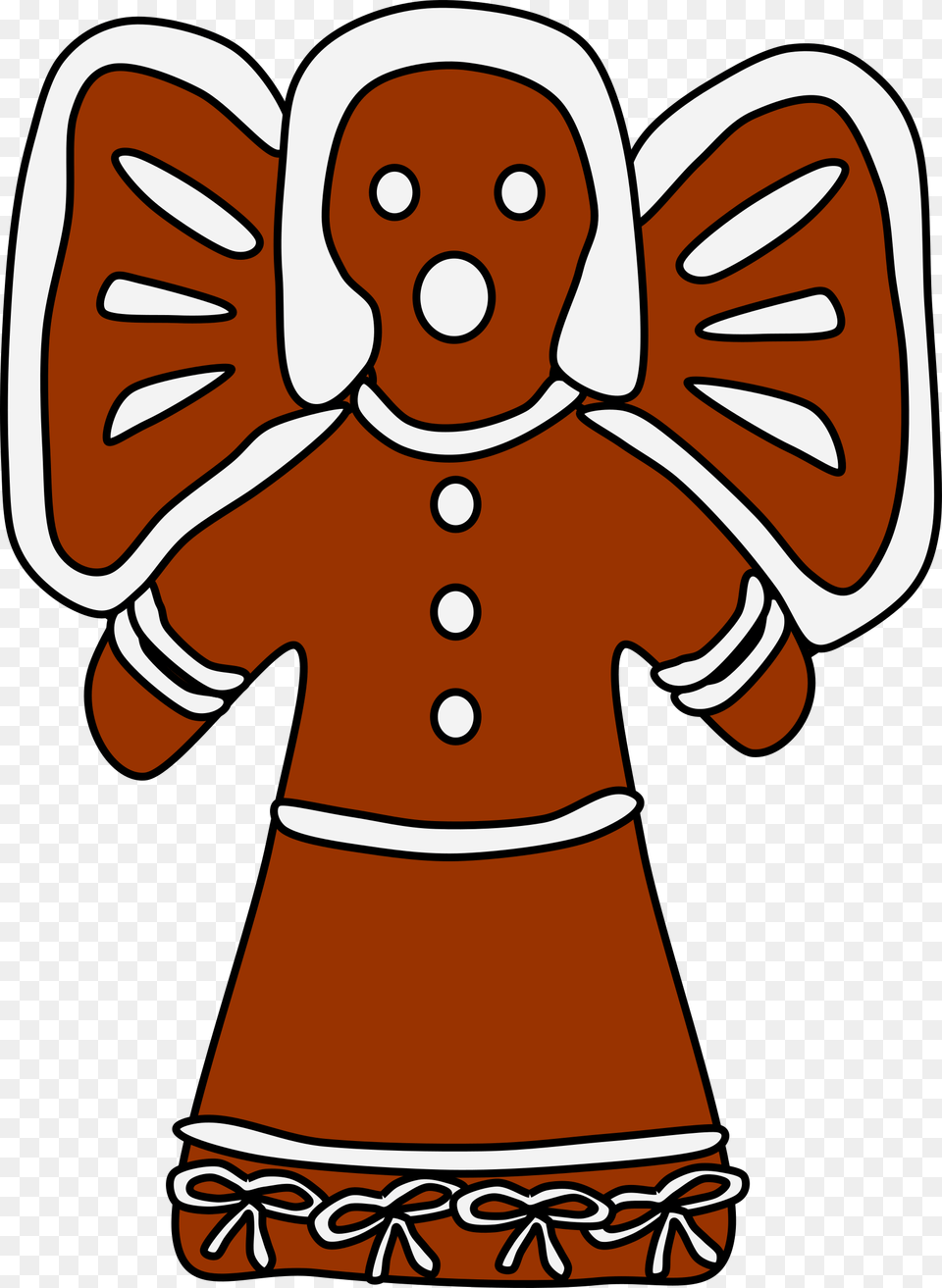 This Icons Design Of Gingerbread Angel, Food, Sweets, Cookie, Baby Png