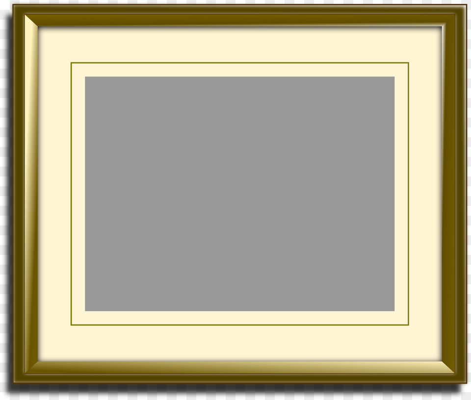 This Icons Design Of Golden Picture Frame, Computer Hardware, Electronics, Hardware, Monitor Png Image