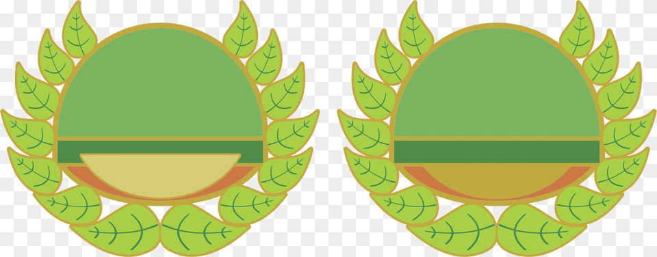 This Icons Design Of Green Wreath Plaques, Leaf, Plant, Logo, Emblem Free Transparent Png