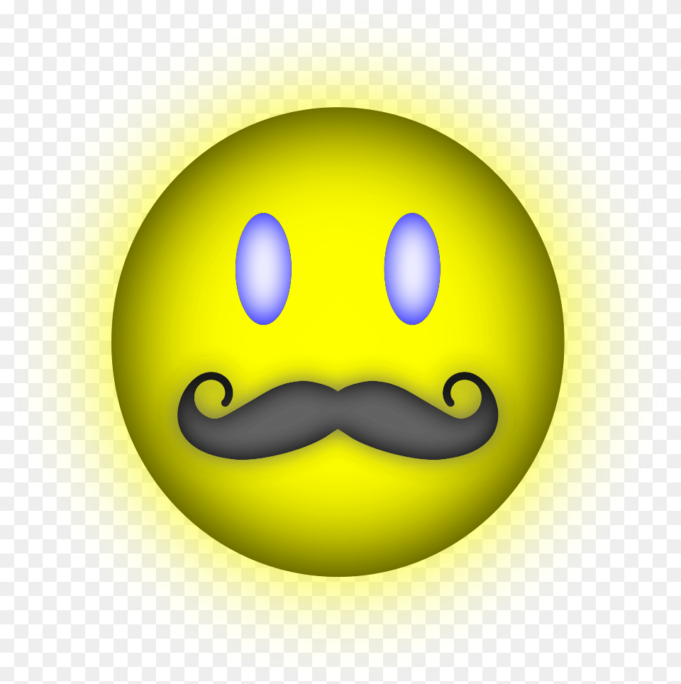 This Icons Design Of Happy Face Mustache, Head, Person Free Png