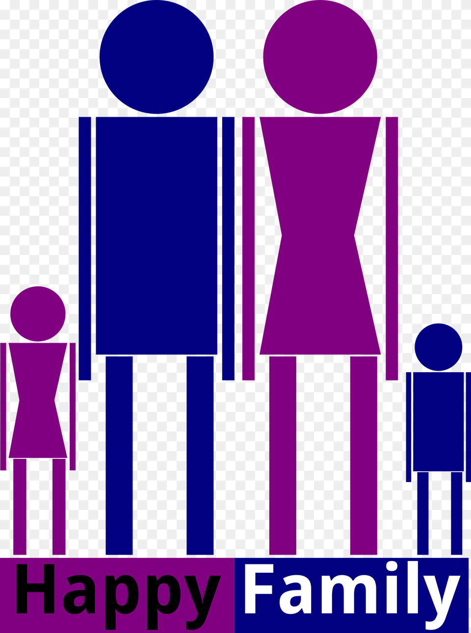 This Icons Design Of Happy Family, Purple Png