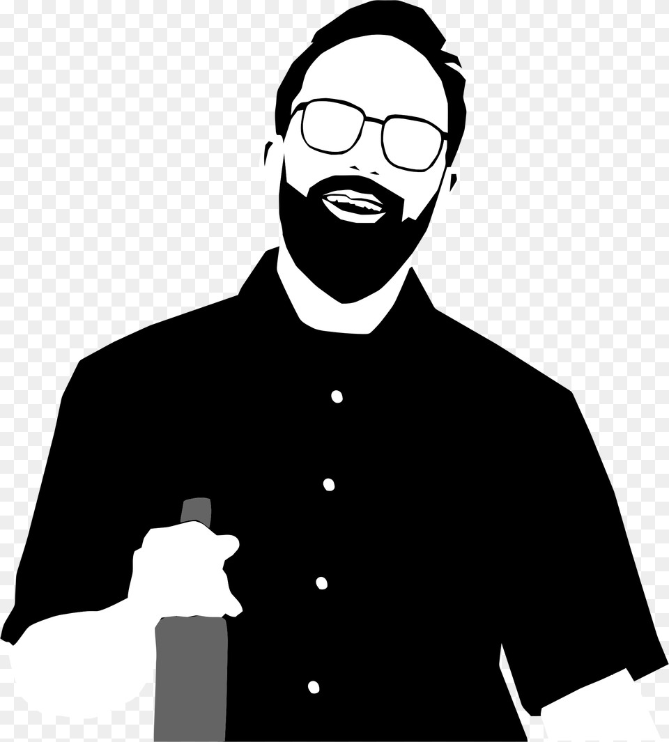 This Icons Design Of Hipster Man Portrait, Stencil, Accessories, Glasses, Adult Png