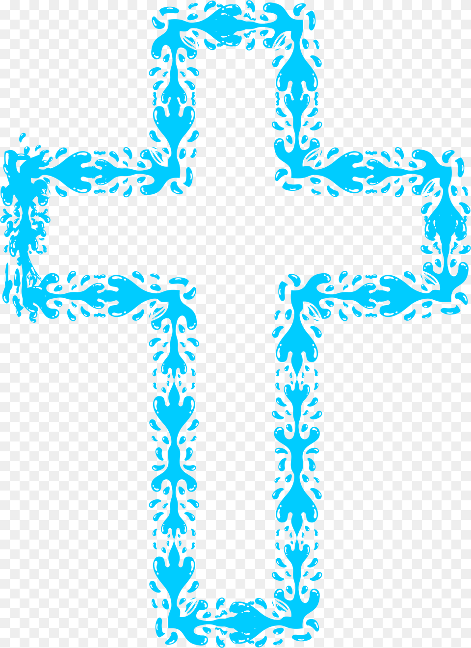 This Icons Design Of Holy Water Cross, Symbol Free Png