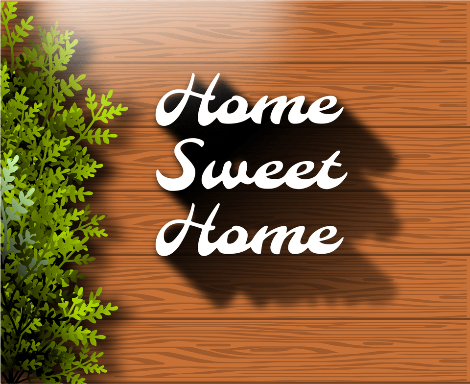 This Icons Design Of Home Sweet Home, Hardwood, Indoors, Interior Design, Leaf Free Png Download