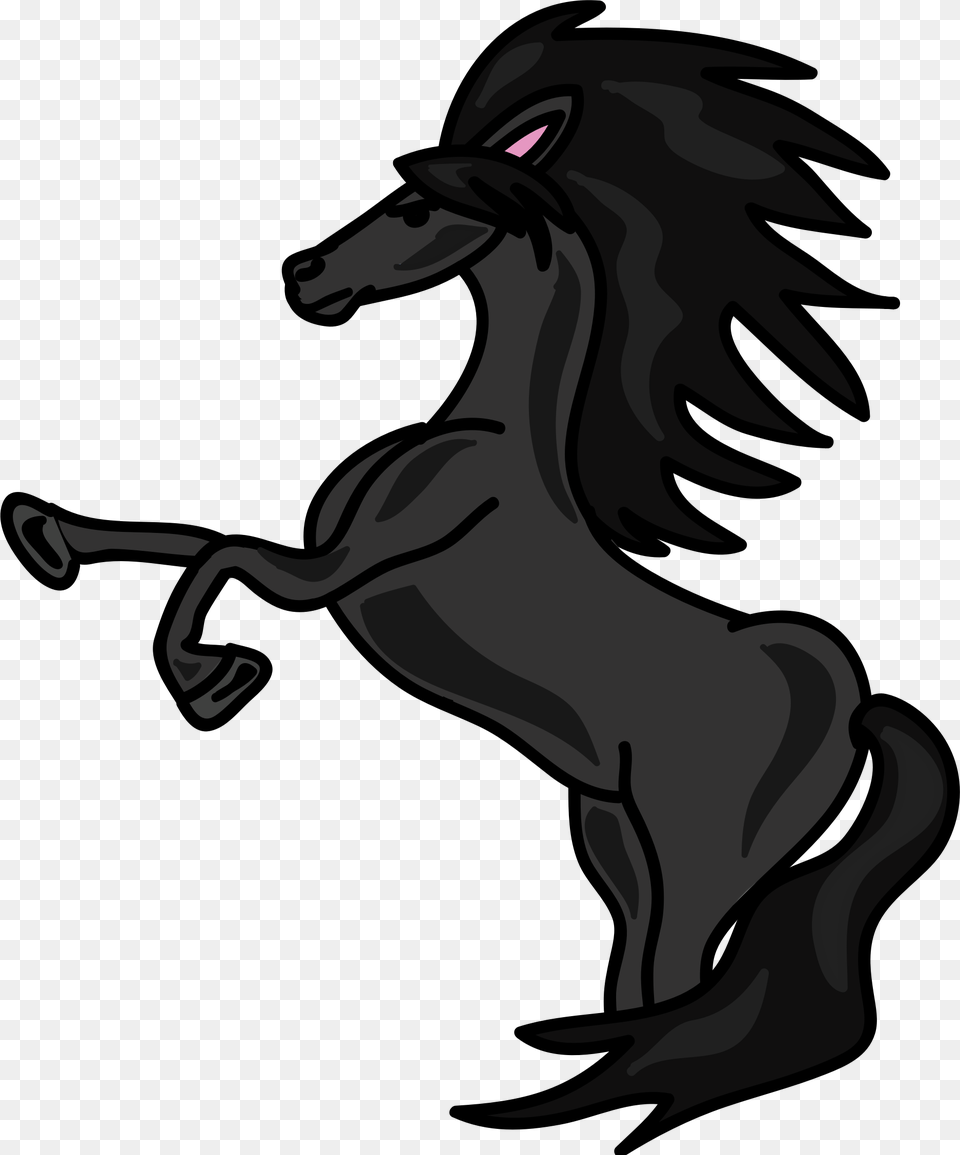 This Icons Design Of Horse Black, Animal, Mammal, Adult, Female Free Png Download