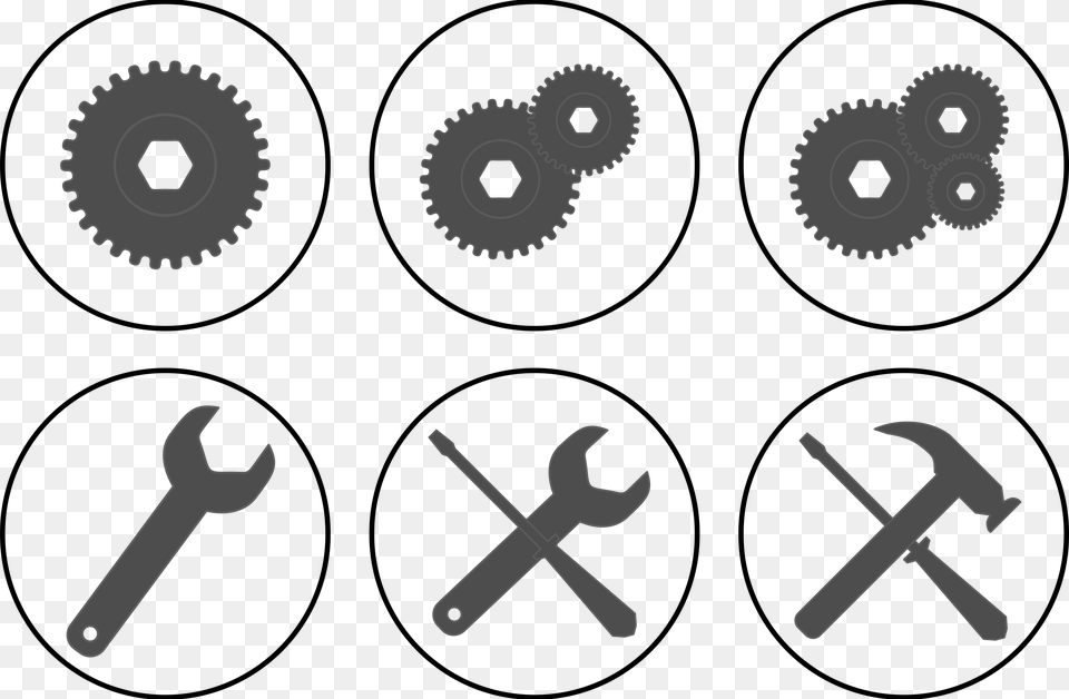 This Icons Design Of Icon Set Setup, Machine, Gear Free Png