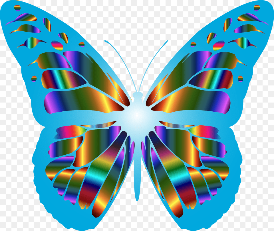This Icons Design Of Iridescent Monarch Butterfly, Art, Graphics, Pattern Free Transparent Png