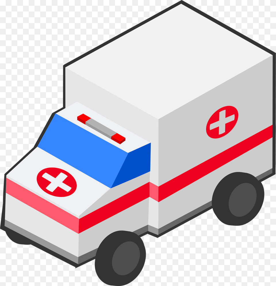 This Icons Design Of Isometric Ambulance, Transportation, Van, Vehicle, First Aid Free Png Download