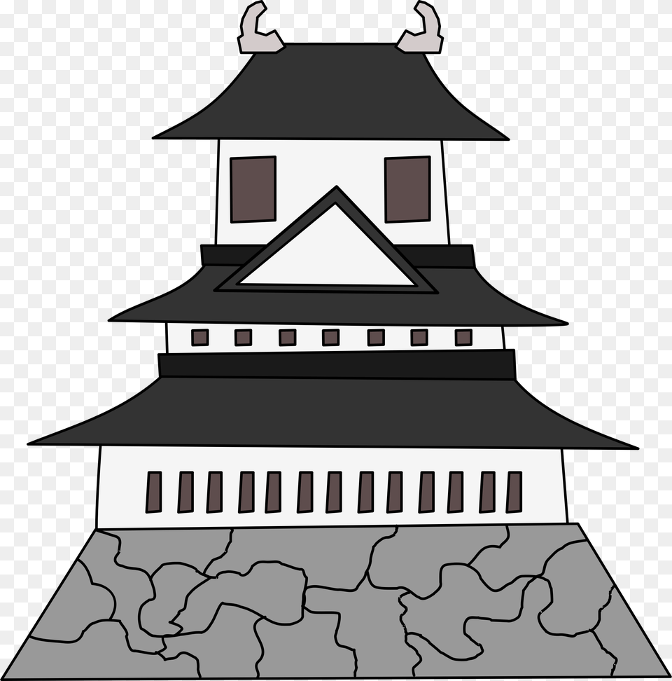 This Icons Design Of Japanese Castle, Architecture, Building, Monastery, Bell Tower Png Image