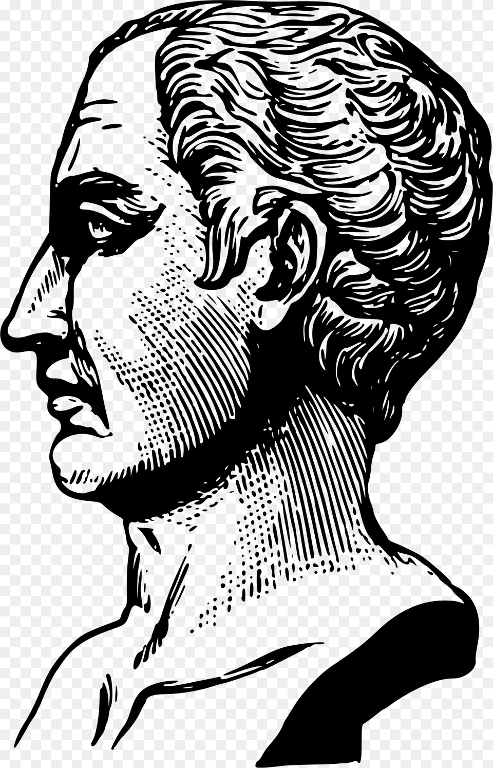 This Icons Design Of Julius Caesar, Gray Free Transparent Png