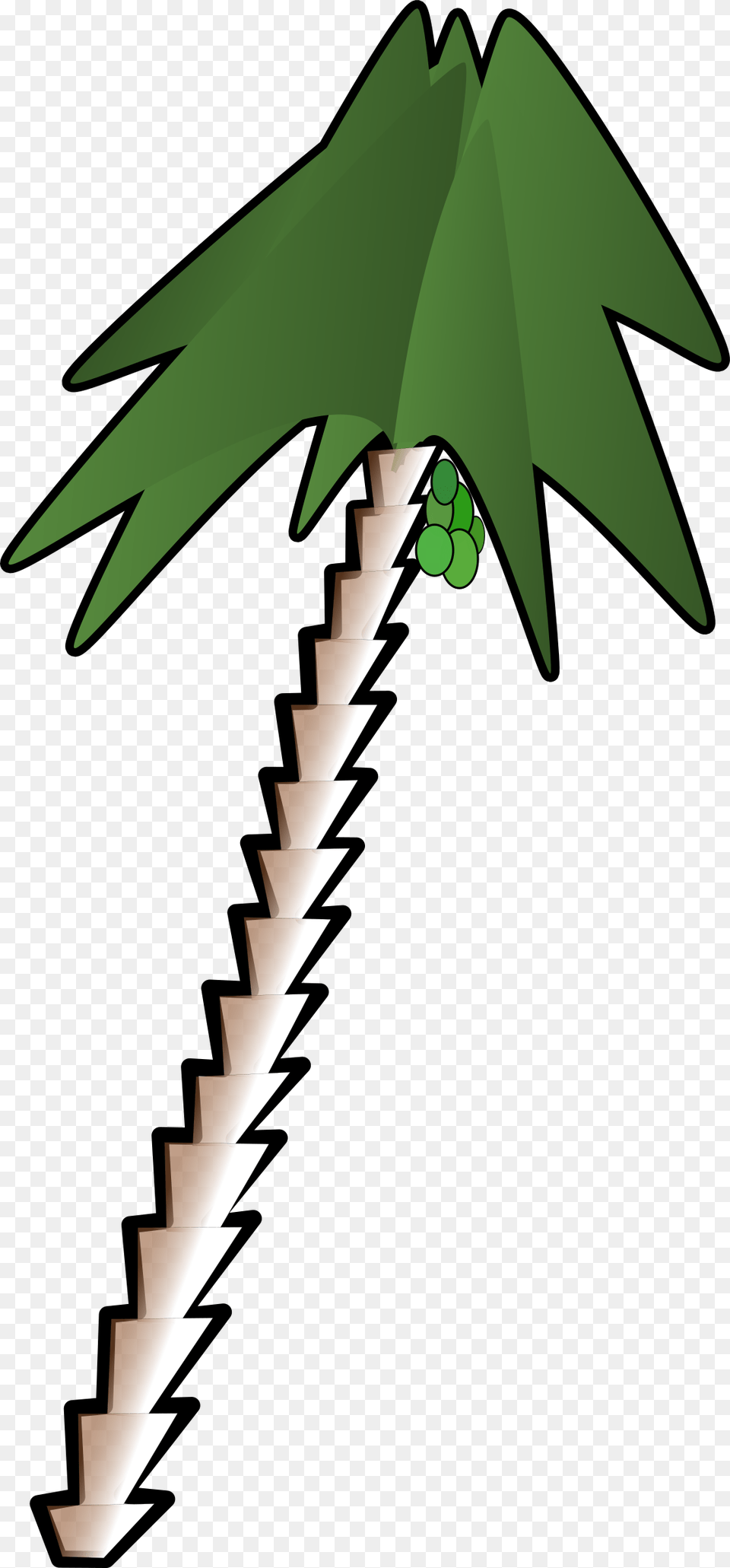 This Icons Design Of Leaning Palm Tree, Green, Leaf, Plant Free Png