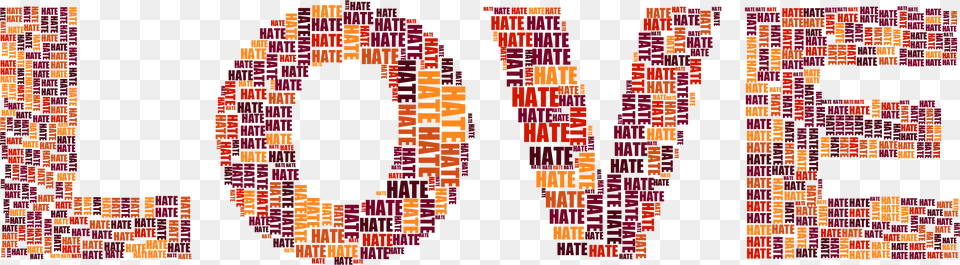 This Icons Design Of Love And Hate Love And Hate Transparent, Art, Mosaic, Tile Free Png Download