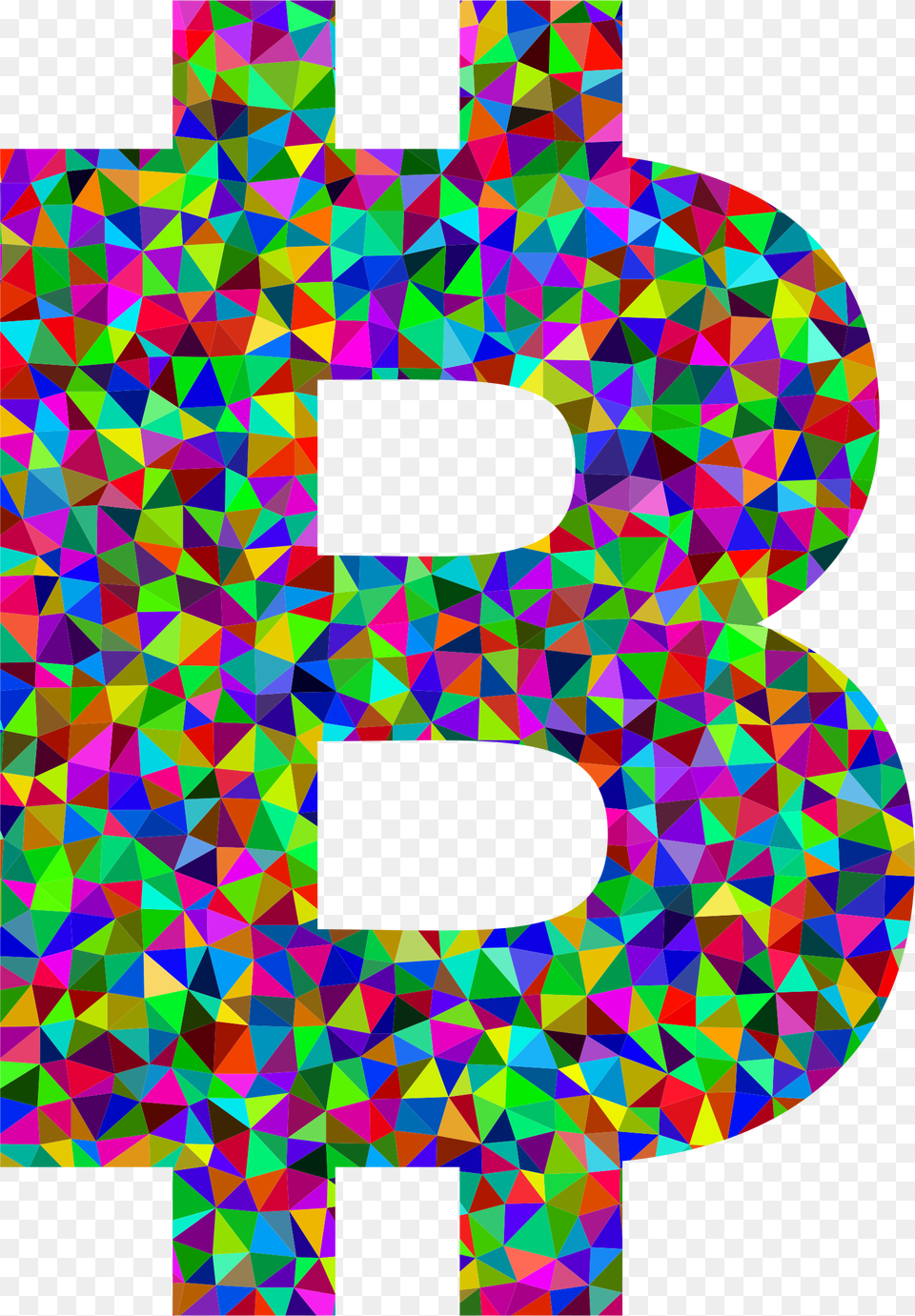 This Icons Design Of Low Poly Prismatic Bitcoin Bitcoin Low Poly, Art, Text, Pattern, Person Png