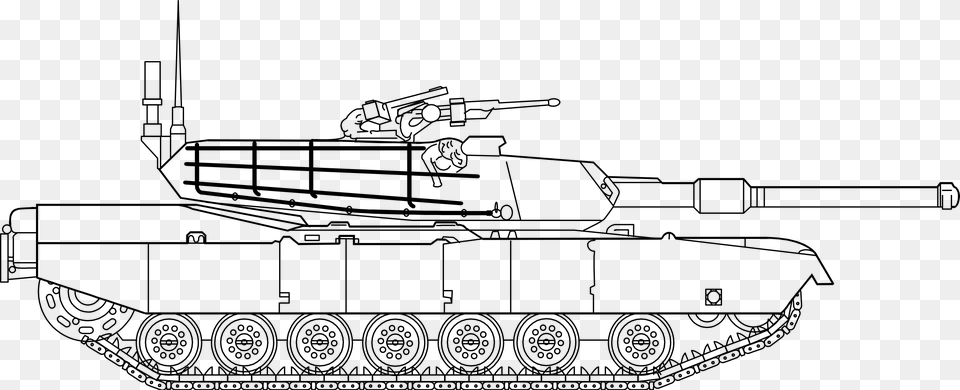 This Icons Design Of M1 Abrams Main Battle, Gray Free Png Download