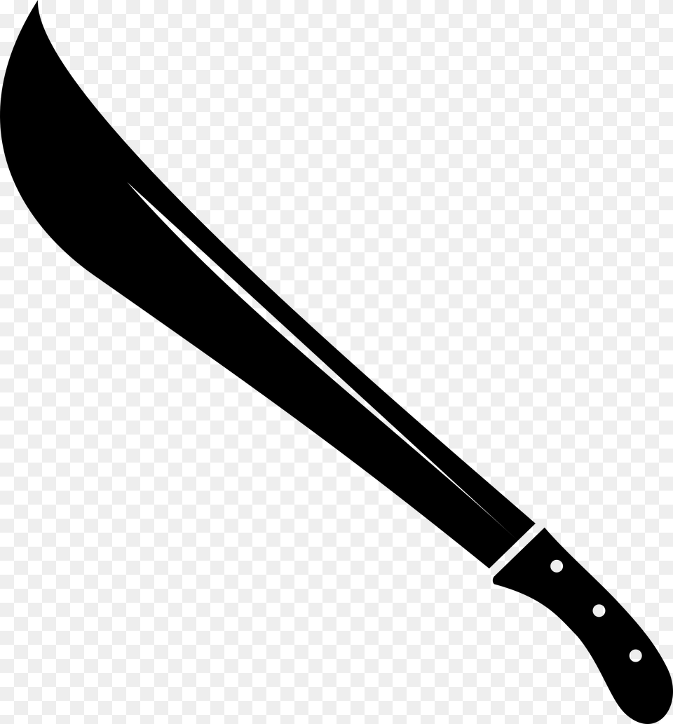 This Icons Design Of Machete Silhouette, Gray Free Transparent Png